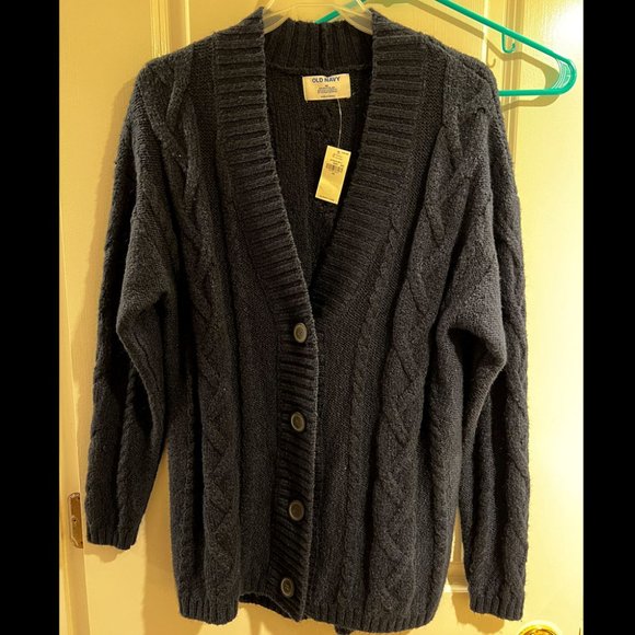 Old Navy: Classic Cardigan Sweater  - Navy Blue - Size XS - Picture 1 of 5
